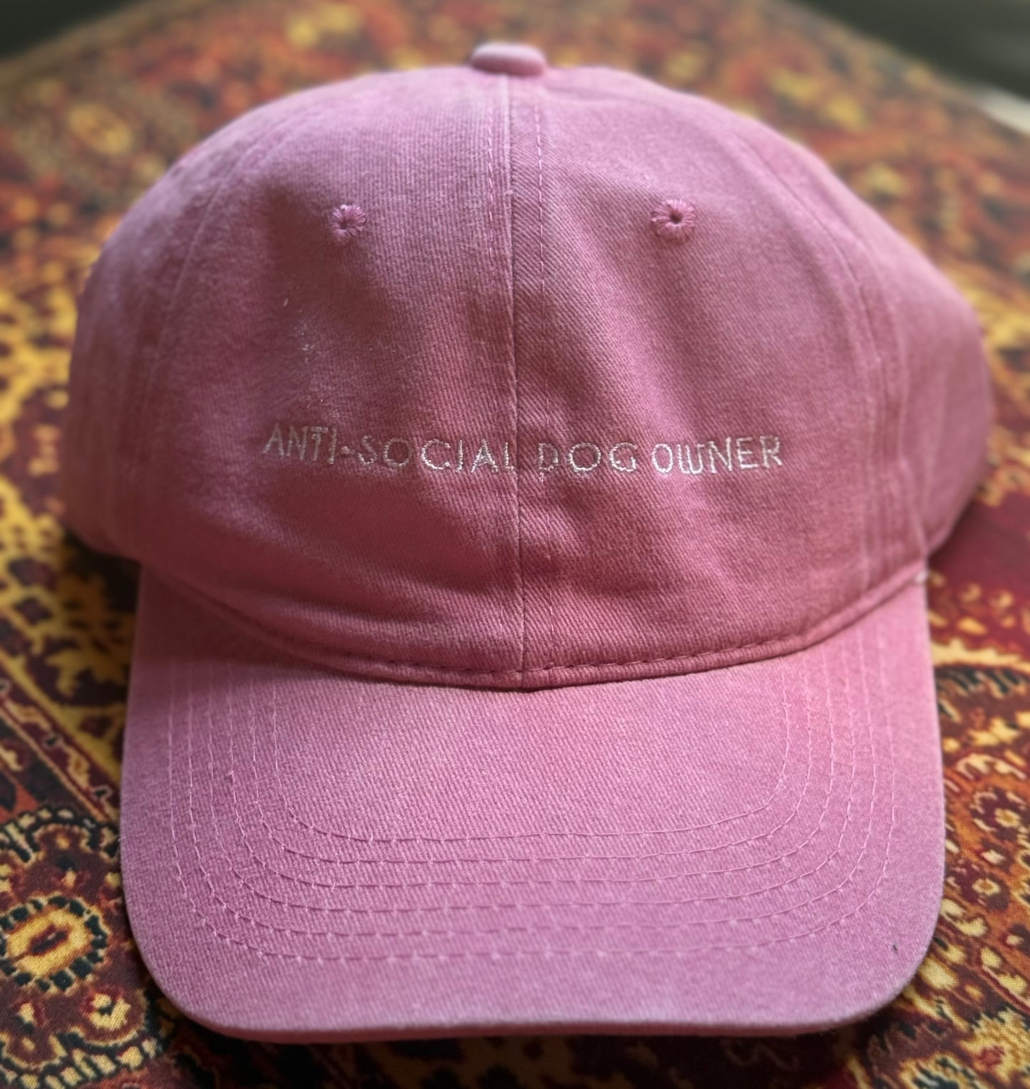 Anti-Social Dog Owner Cap – Pink