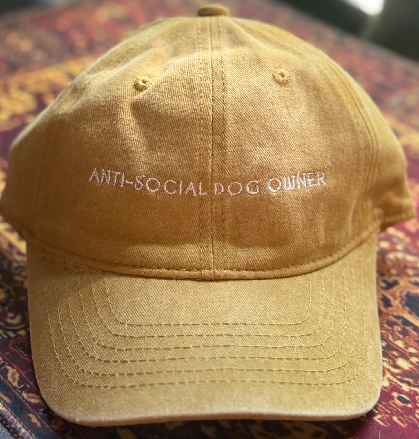 Anti-Social Dog Owner Cap - Yellow