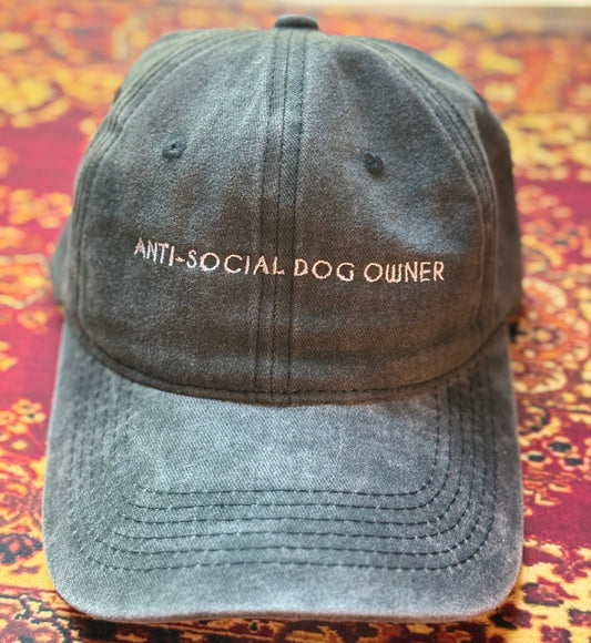 Anti-Social Dog Owner Cap – Gray